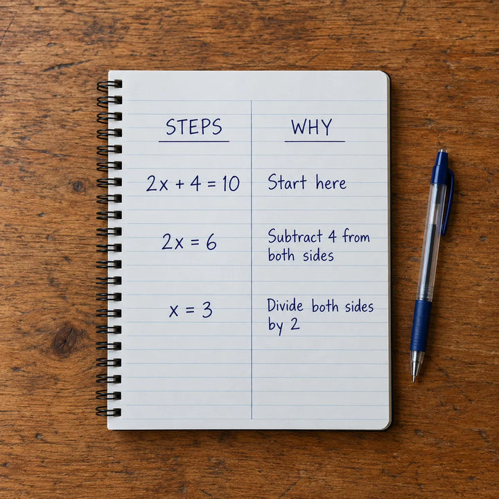 How to Take Math Notes: A Two-Column Method With a Calculus Example