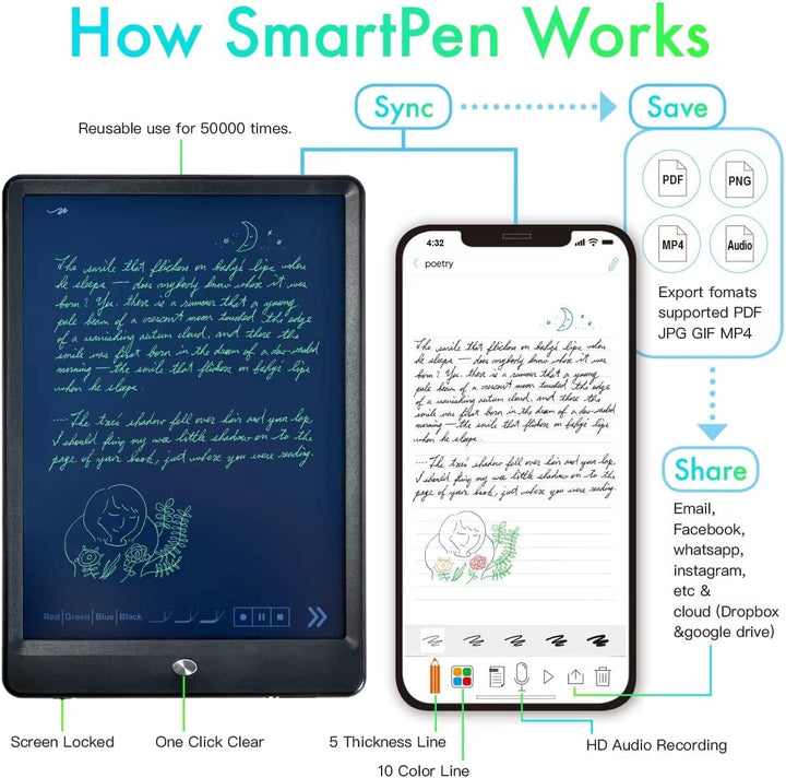 Smartphone stylus for precise text sync and digital artwork