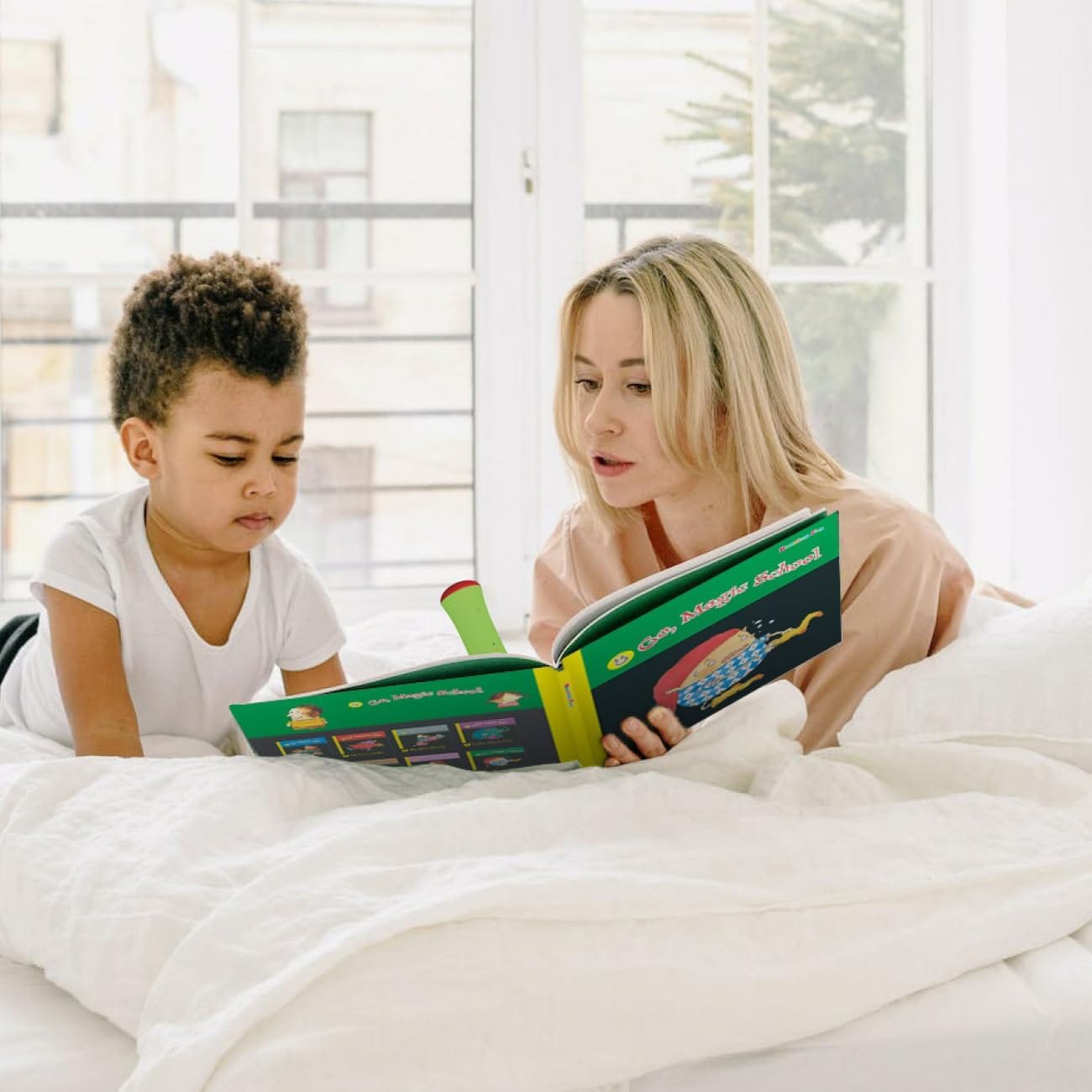 Ophaya Learn to Read Set: 8 Bilingual Books with Over 33 Themes, Interactive Pen Reader, Cognitive Skills Enhancement, Portable & Rechargeable for Kids 3-8 years