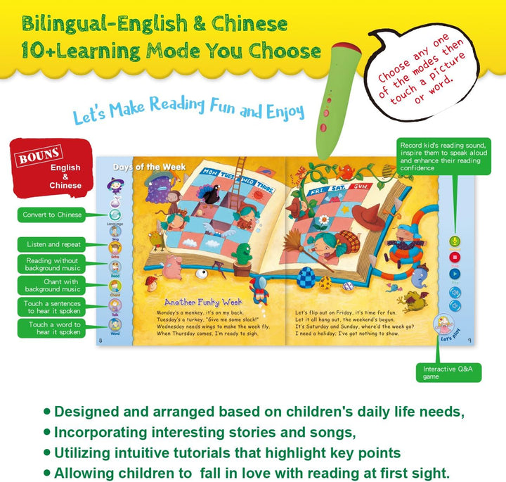 Bilingual English-Chinese interactive educational learning toy-Best educational toy