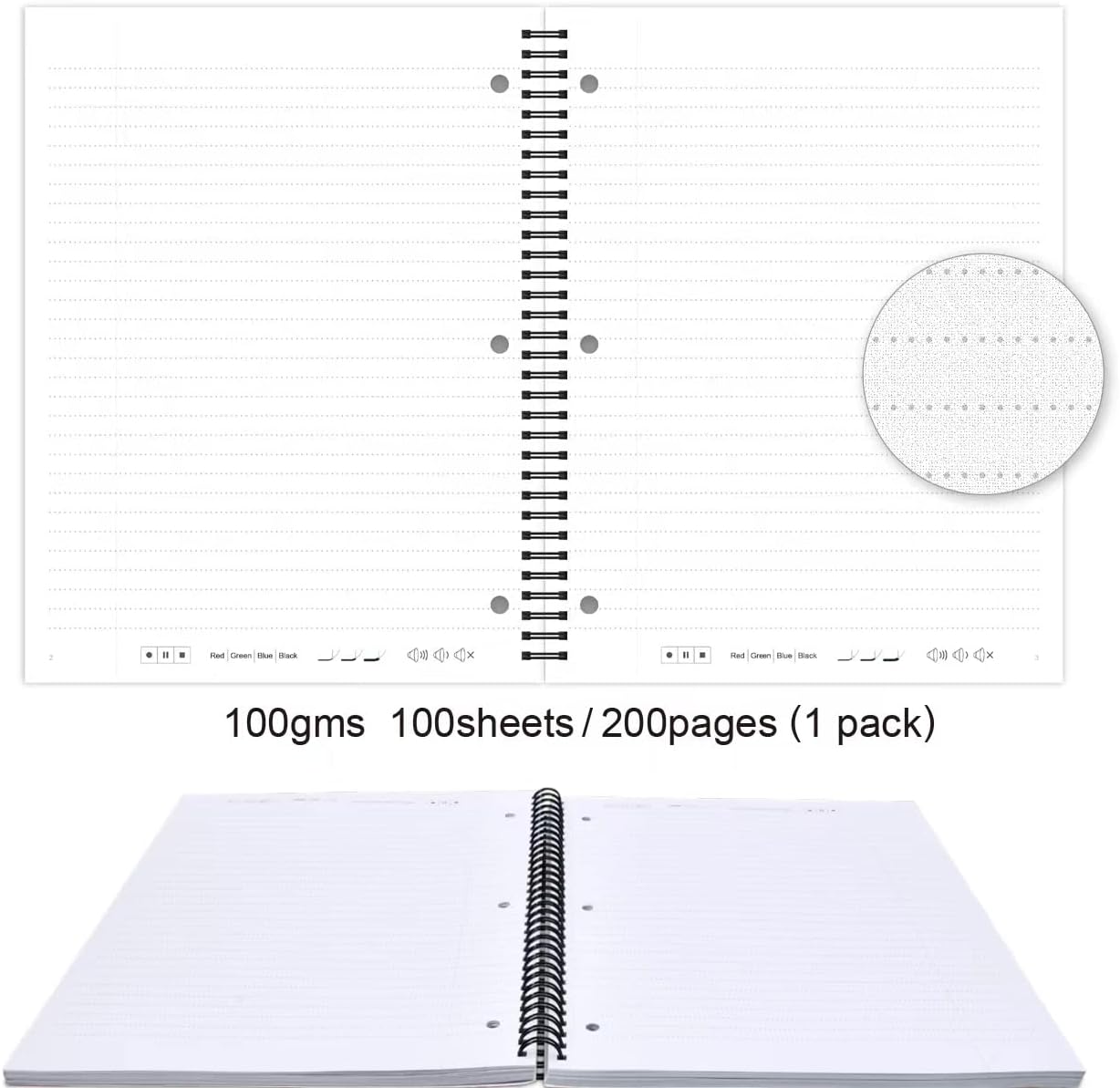 OPHAYA (4pack) 8×11inches Subject Notebook Pre order arrive in 30-40 days