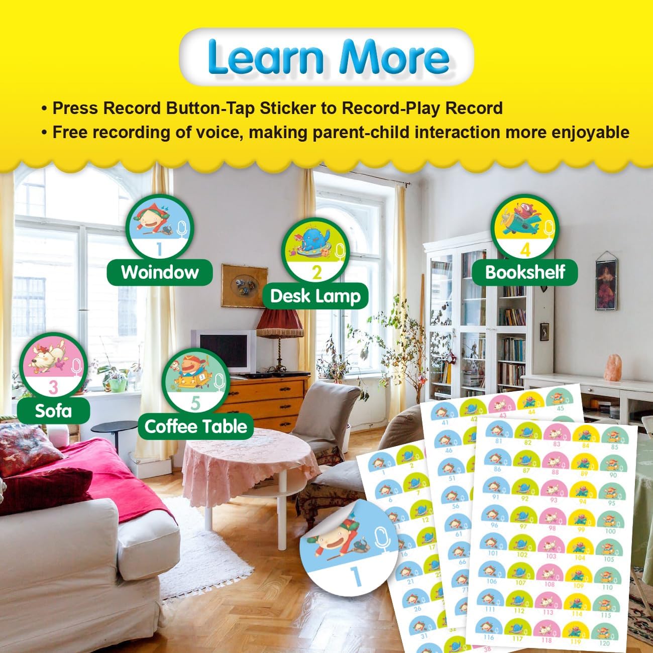 Ophaya Learn to Read Set: 8 Bilingual Books with Over 33 Themes, Interactive Pen Reader, Cognitive Skills Enhancement, Portable & Rechargeable for Kids 3-8 years