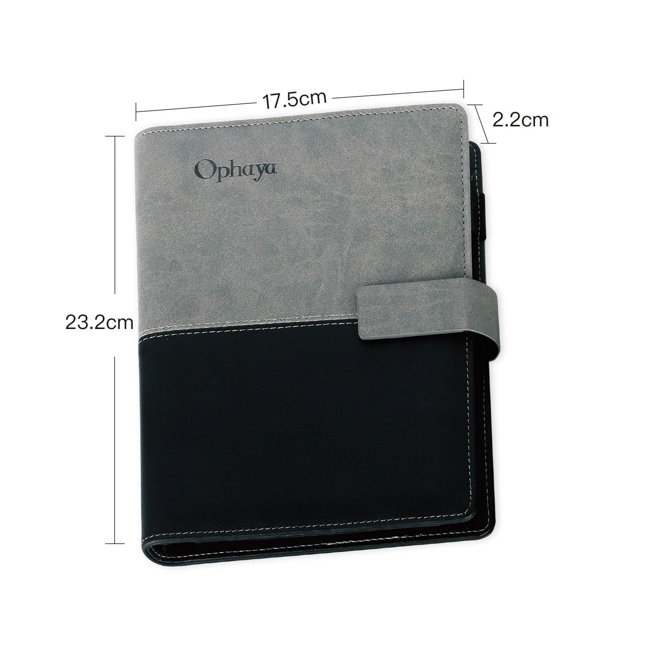 Ophaya smart paper notebook with pen loop case and size dimensions for smart pen writing