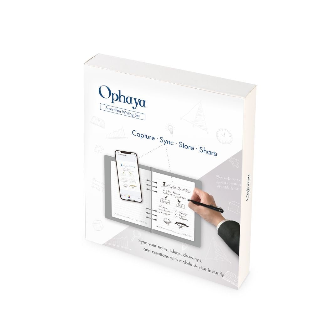 Ophaya smart pen notebook and writing tablet gift box packaging